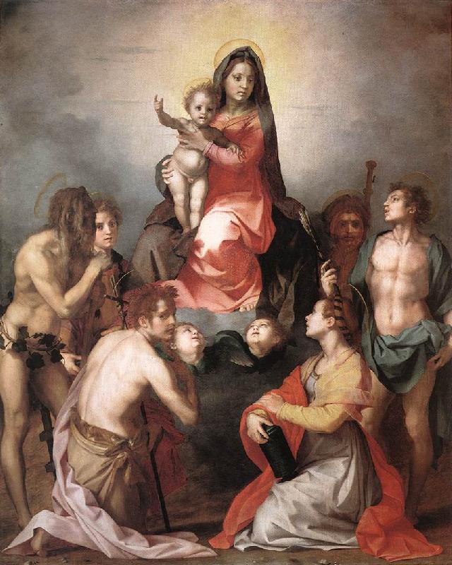 Andrea del Sarto Madonna in Glory and Saints China oil painting art